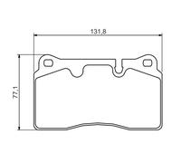 BOSCH 0 986 494 351 Kit pastiglie freno, Freno a disco per LAND ROVER