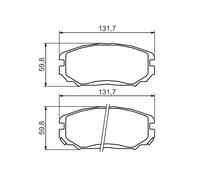 BOSCH 0 986 494 374 Kit pastiglie freno, Freno a disco per HYUNDAI,KIA