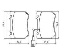 BOSCH 0 986 494 402 Kit pastiglie freno, Freno a disco per ALFA ROMEO,BMW