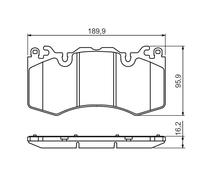 BOSCH 0 986 494 440 Kit pastiglie freno, Freno a disco per LAND ROVER