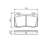BOSCH 0 986 494 486 Kit pastiglie freno, Freno a disco per FORD,SEAT