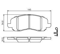 BOSCH 0 986 494 575 Kit pastiglie freni