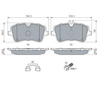 Set di pastiglie freno BOSCH 0 986 494 607, fronte
