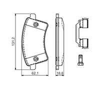 BOSCH 0 986 494 612 Kit pastiglie freno, Freno a disco per MERCEDES-BENZ,RENAULT