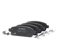 Bosch BP1357 - Pastiglie Freni Auto, Asse Posteriore - Qualità Bosch - Riduzione del Rumore e della Polvere - Certificazione ECE-R90 - Senza Rame - 1 Confezione da 4 Pastiglie - Con Accessori