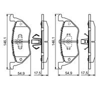 BOSCH 0 986 494 683 Kit pastiglie freno, Freno a disco per FORD,MAZDA