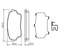 BOSCH 0 986 494 711 Kit pastiglie freno, Freno a disco