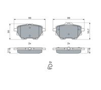 BOSCH 0 986 494 716 Kit pastiglie freno, Freno a disco per ALFA ROMEO,CITROËN,DS