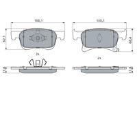 BOSCH 0 986 494 823 Kit pastiglie freno, Freno a disco per OPEL,VAUXHALL