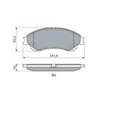 BOSCH 0 986 494 936 Kit pastiglie freno, Freno a disco per SUZUKI