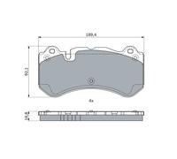 BOSCH 0 986 494 970 Kit pastiglie freno, Freno a disco per MERCEDES-BENZ