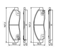 Set di pastiglie freno BOSCH 0 986 495 159
