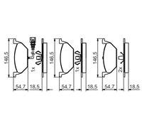BOSCH 0 986 495 213 Kit pastiglie freno, Freno a disco per AUDI,SEAT,SKODA,VW