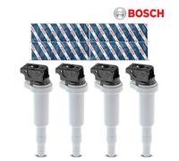 Bosch 0221504800 Bobina Accensione 4x Per BMW E81 X1 Z4 X4 X3 X5 Mini Peugeot