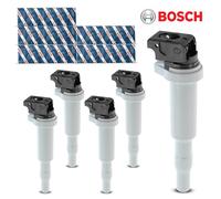 Bosch 0221504800 Bobina Accensione 5x Per BMW E81 X1 Z4 X4 X3 X5 Mini Peugeot