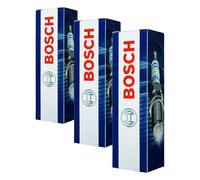 Bosch 0242135529 Candela Di Accensione Bosch Double Iridium - Per un'Accensione del Motore Affidabile e Lunga Vita Utile - Design Resistente (Confezione da 3)