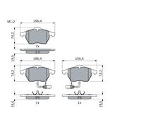 BOSCH 0986424482 KIT PASTIGLIE FRENO, FRENO A DISCO