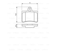 BOSCH 0986424580 KIT PASTIGLIE FRENO, FRENO A DISCO