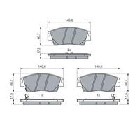 BOSCH 0 986 460 076 Kit pastiglie freni