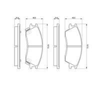Kit PASTIGLIE FRENO ANTERIORE BOSCH HYUNDAI ACCENT II 1.6 KW:77 dal 02>05