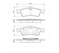BOSCH 0986494130 KIT PASTIGLIE FRENO, FRENO A DISCO