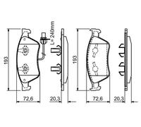BOSCH 0986494200 Kit pastiglie freno per AUDI A6 C6 (4F2), A6 C6 Avant (4F5), A8