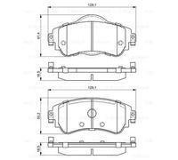 BOSCH 0986494690 KIT PASTIGLIE FRENO, FRENO A DISCO