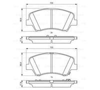 BOSCH 0986494712 KIT PASTIGLIE FRENO, FRENO A DISCO