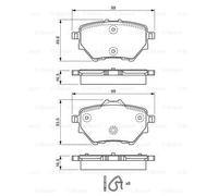 BOSCH 0986494716 KIT PASTIGLIE FRENO, FRENO A DISCO