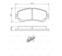 BOSCH 0986494720 KIT PASTIGLIE FRENO, FRENO A DISCO