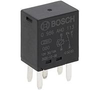 Bosch 0986AH0113 Mini relè 12V 30A, IP5K4, temperatura di esercizio da -40 gradi a 100 gradi C, relè a 5 pin senza supporto