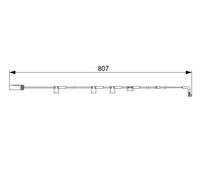 BOSCH 1 987 473 058 Allarme Contatto, Pastiglia Freno Usura per Mini