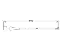 Bosch 1 987 473 575 Contatto Usura Pastiglie Freno Posteriore per Ford