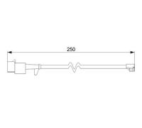 BOSCH 1 987 474 574 Allarme Contatto, Pastiglia Freno Usura per , Iveco