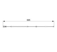 Bosch AP800 Sensore di Usura, 1 Pezzo