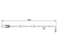 BOSCH 1 987 474 942 Contatto segnalazione, Usura past. freno/mat. d'attrito per