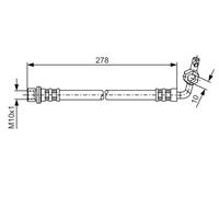 BOSCH 1 987 476 127 Flessibile del freno per TOYOTA