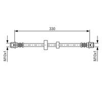 Tubo flessibile freno 1 987 476 411 BOSCH per VW TRANSPORTER T4 Autobus