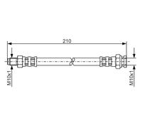 BOSCH 1 987 476 877 Flessibile del freno per FIAT,LANCIA
