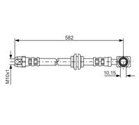 Tubo flessibile freno 1 987 476 991 BOSCH per MINI MINI MINI Cabriolet