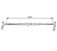 BOSCH 1 987 477 164 Cavo comando, Freno stazionamento per SEAT,VW