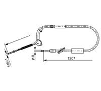 BOSCH 1 987 477 223 Cavo comando, Freno stazionamento per MERCEDES-BENZ