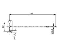 BOSCH 1 987 477 226 Cavo freno a mano
