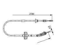BOSCH 1 987 477 248 Cavo comando, Freno stazionamento per VOLVO
