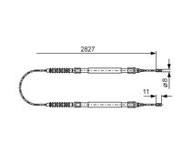 BOSCH 1 987 477 263 Cavo comando, Freno stazionamento per CITROËN,FIAT,PEUGEOT