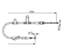 BOSCH 1 987 477 790 Cavo comando, Freno stazionamento per LAND ROVER