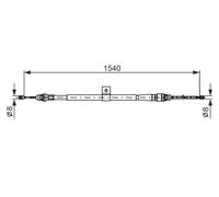 BOSCH 1 987 477 992 Cavo comando, Freno stazionamento per NISSAN