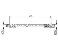 BOSCH 1 987 481 015 Flessibile del freno per VOLVO