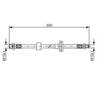 BOSCH 1 987 481 056 Flessibile del freno per BMW