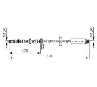 BOSCH 1 987 481 453 Tubo freno